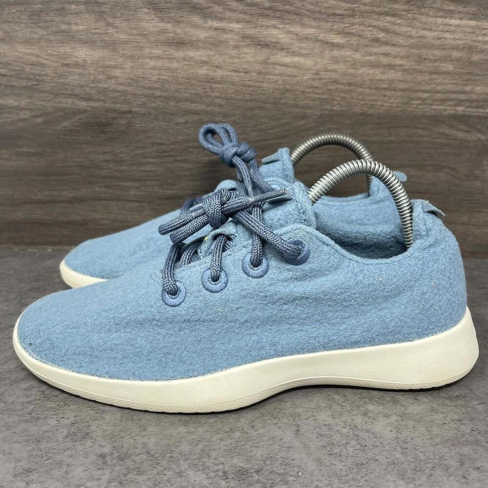 Allbirds Wool Runner Sneakers Womens Size 7 US Blue White Low